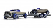 mini T-900 truck / HR-2 hotrod trailer set