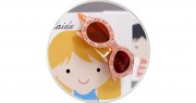 Adelaide Crystal Sunglasses Clip Peach